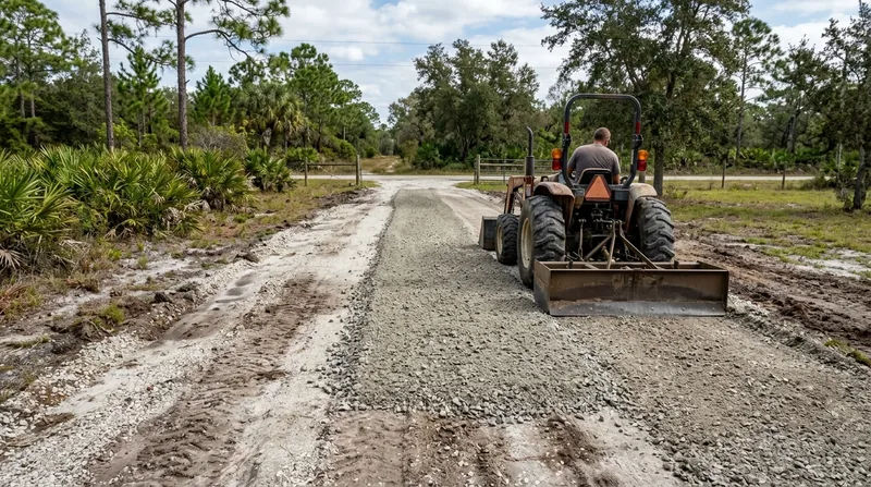 Gravel Driveway Installation & Grading Palm Bay